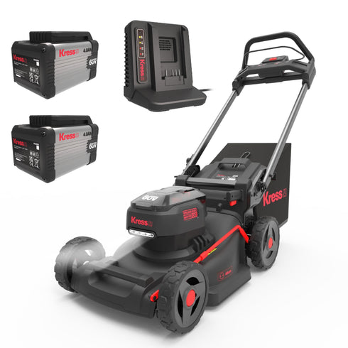 Kress KG756E 60v Prosumer 46cm Cordless Push Mower Bundle